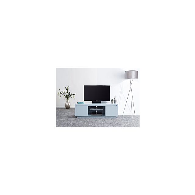 GFW POLTVLGRY POLAR HIGH GLOSS LED LARGE TV UNIT GREY