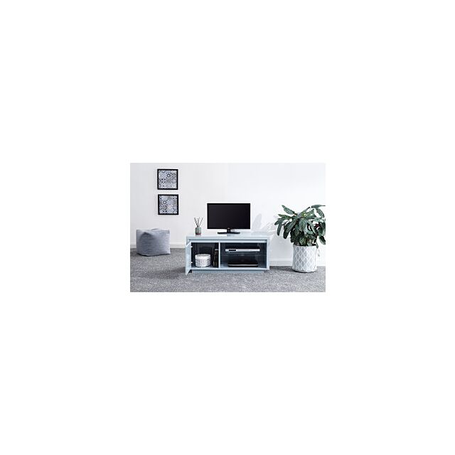 GFW POLTVUGRY POLAR HIGH GLOSS LED TV UNIT GREY