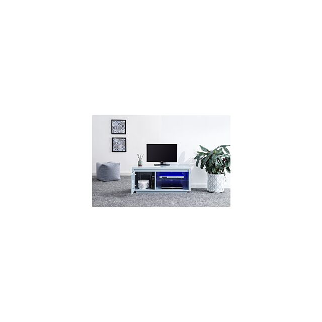 GFW POLTVUGRY POLAR HIGH GLOSS LED TV UNIT GREY
