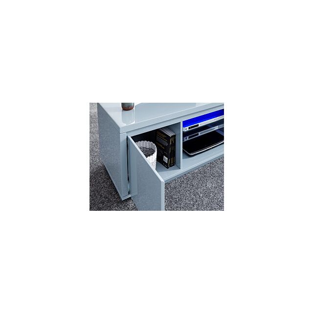GFW POLTVUGRY POLAR HIGH GLOSS LED TV UNIT GREY