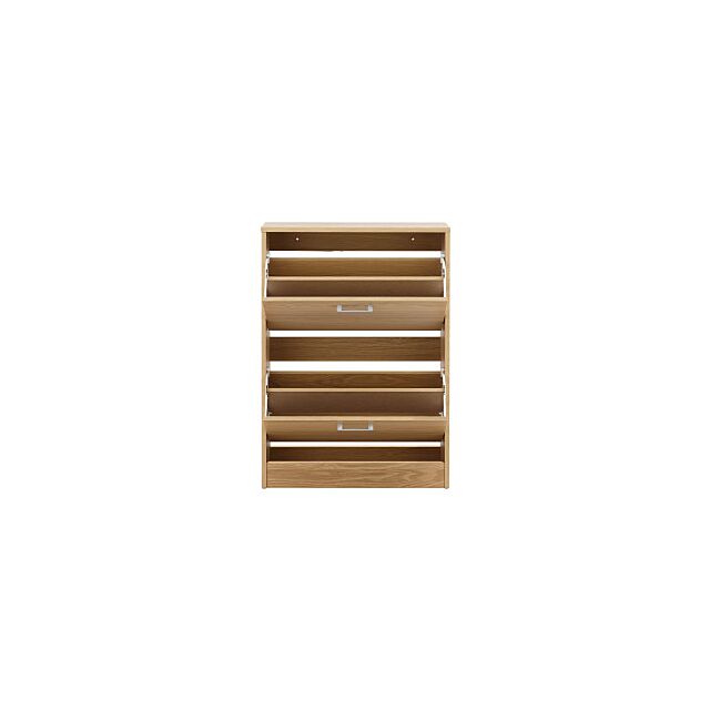 GFW STG2TSOAK STIRLING TWO TIER SHOE CABINET OAK