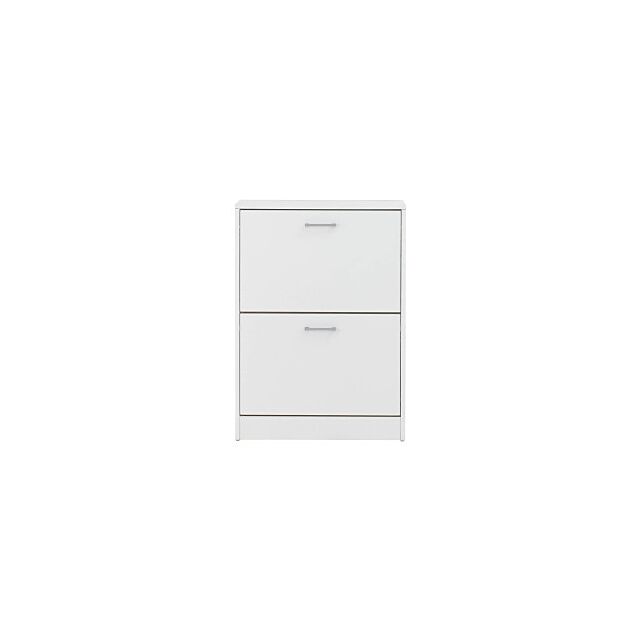 GFW STG2TSWHT STIRLING TWO TIER SHOE CABINET WHITE