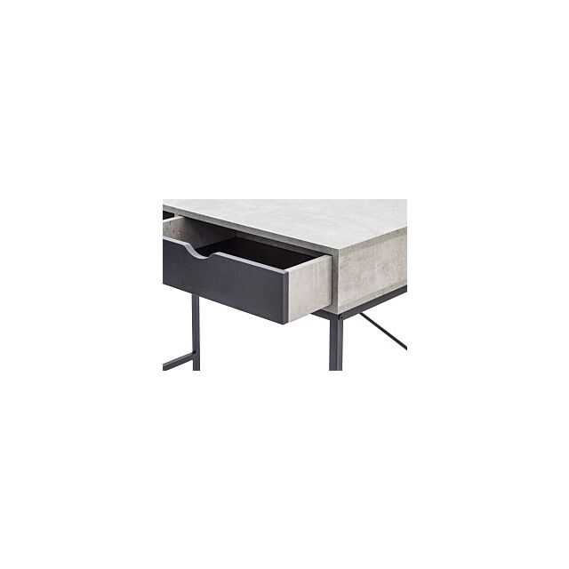 GFW TFDDSKCCB TELFORD COMPUTER DESK CONCRETE + BLACK