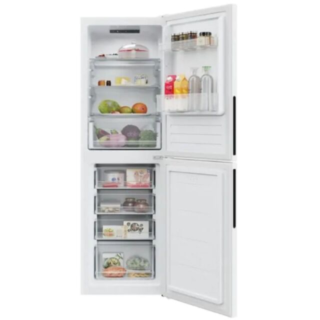 Hoover HVT3CLECKIHW 55Cm Low Frost Fridge Freezer 