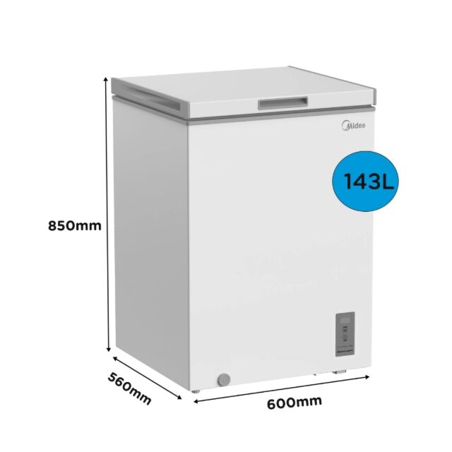 Midea MDRC211FZE01 143l Chest Freezer