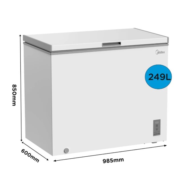 Midea MDRC345FZE01 249l Chest Freezer