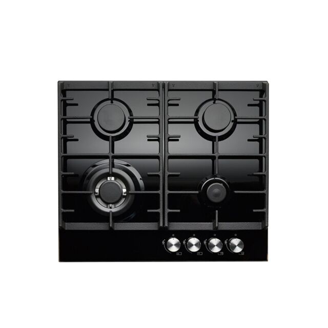 Teknix SCGH91BG 5 Burner 90Cm Gas On Glass Hob
