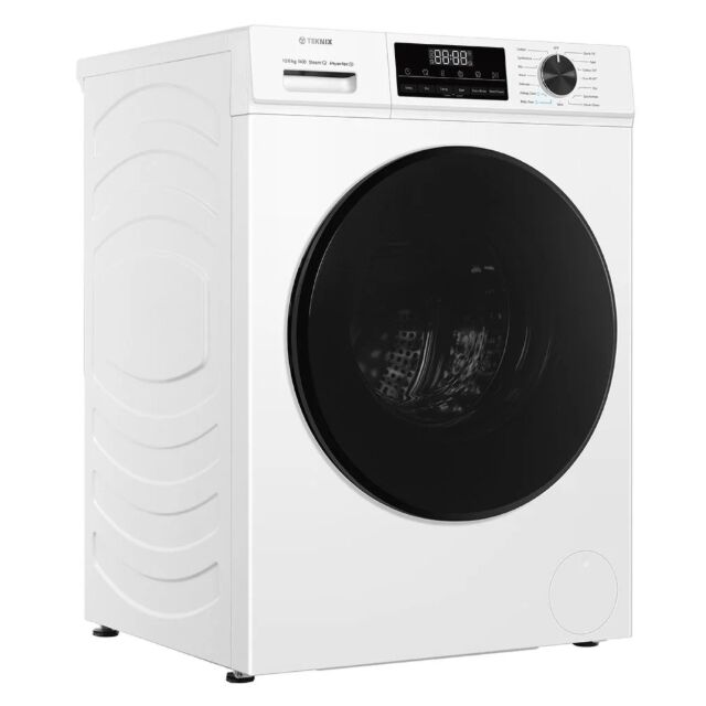 Teknix TK2W814HS 2 Series Freestanding 8kg 1400rpm Washing Machine with Steam - Titanium - A Rated