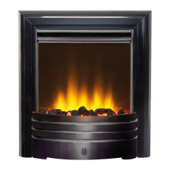 Aurora Neo Inset Electric Fire Obsidian Black