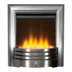 Aurora Neo Inset Electric Fire Patina Silver