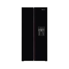 Fridgemaster MS83430BFF American Fridge Freezerwith Water