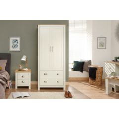GFW LAN22WCRM LANCASTER 2 DOOR 2 DRAWER WARDROBE CREAM