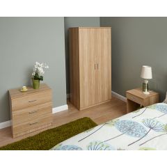 GFW PAN3PCOAK PANAMA 3PCE BEDROOM SET OAK