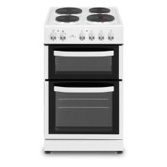New World NWMID54DEW 50Cm Double Oven Solid Plate Cooker